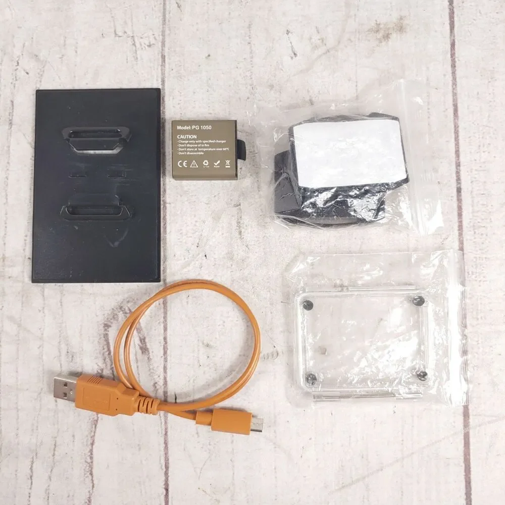 AKASO EK7000 4K Action Camera BUNDLE - Waterproof Case, Batteries, Extras TESTED